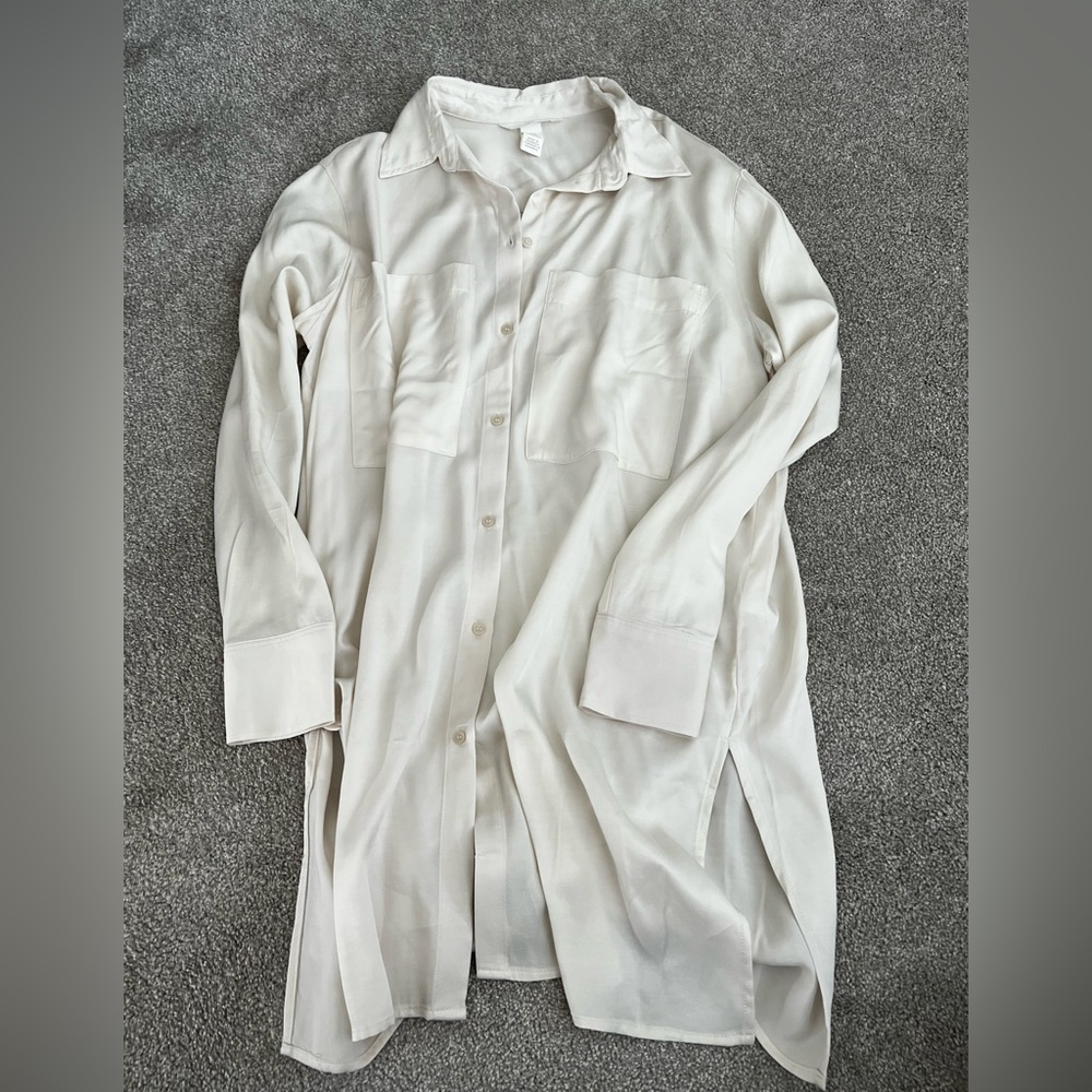 Womens H&M oversized satin dress
